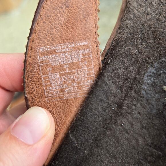 Merrell Tetra Thong Antique Orange Sandal Womens 8 Slip On Thong Casual Leather - Picture 6 of 9